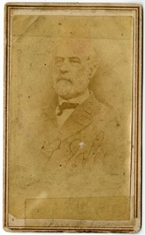 Robert E. Lee  Signed CDV With Southern Publishing Backmark